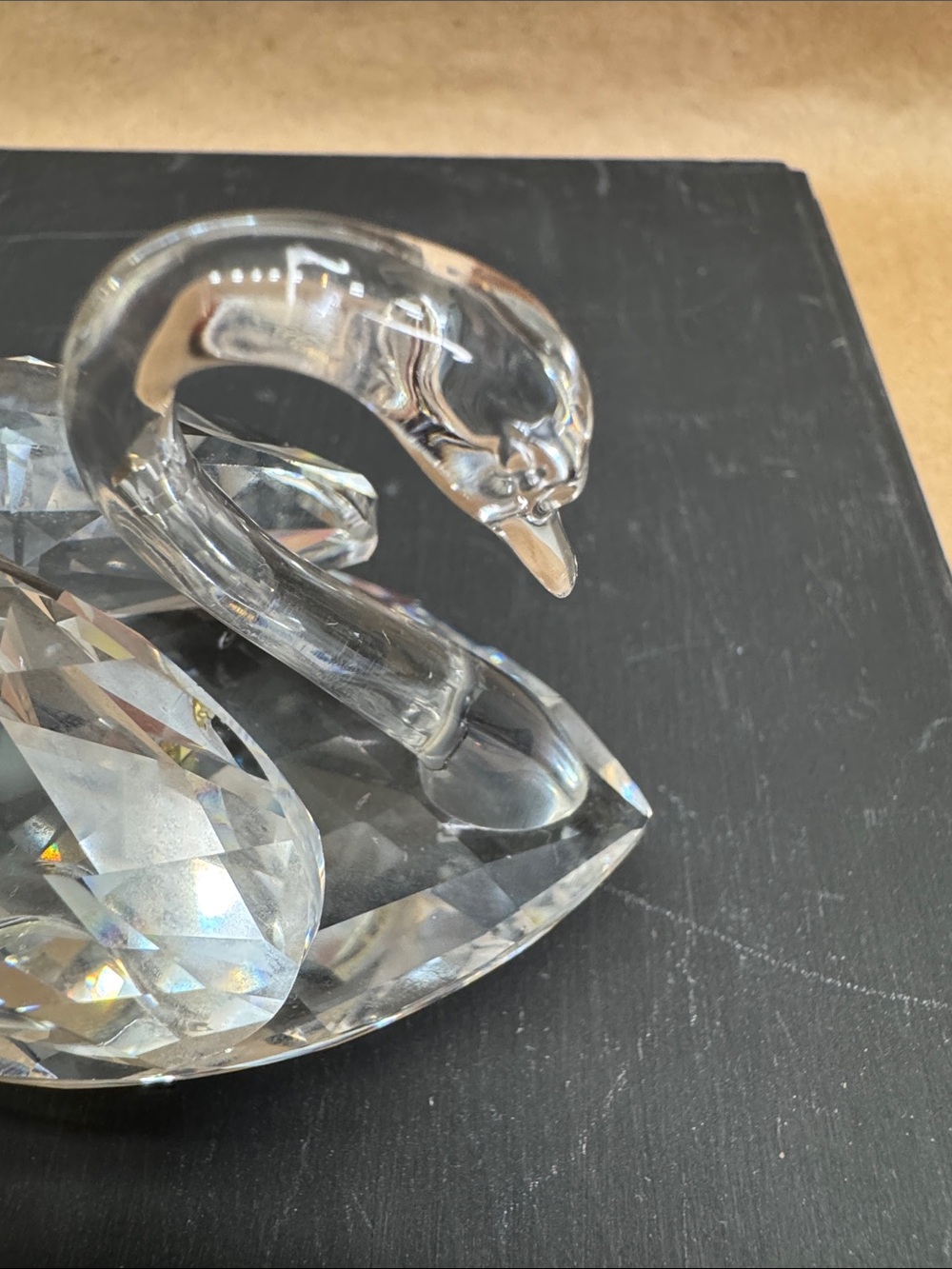 Swarovski Crystal Swan Figurines Clear Glass Set of Three - Picture 14 of 16